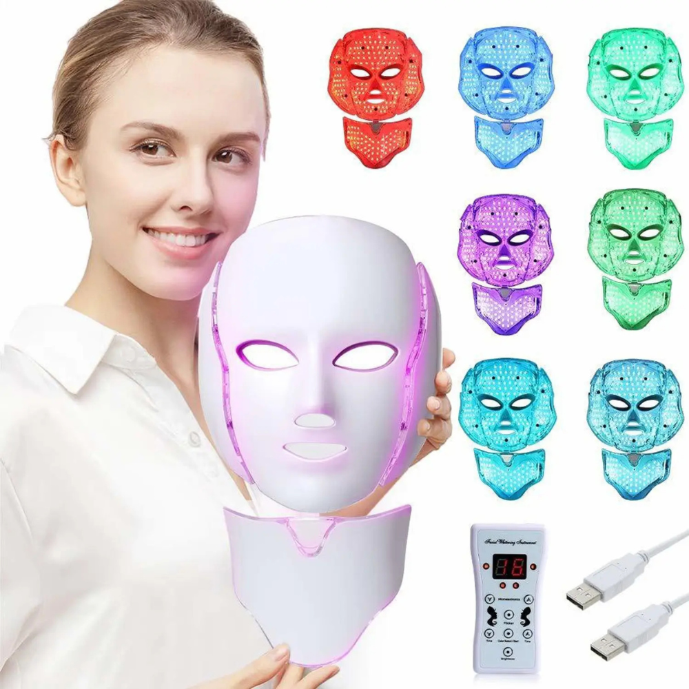 LED Facial Mask with Neck
