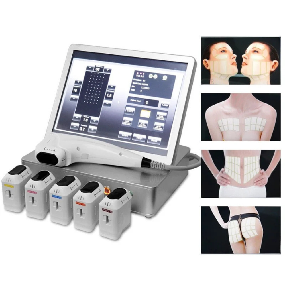 3D HIFU Machine with 3 Cartridges