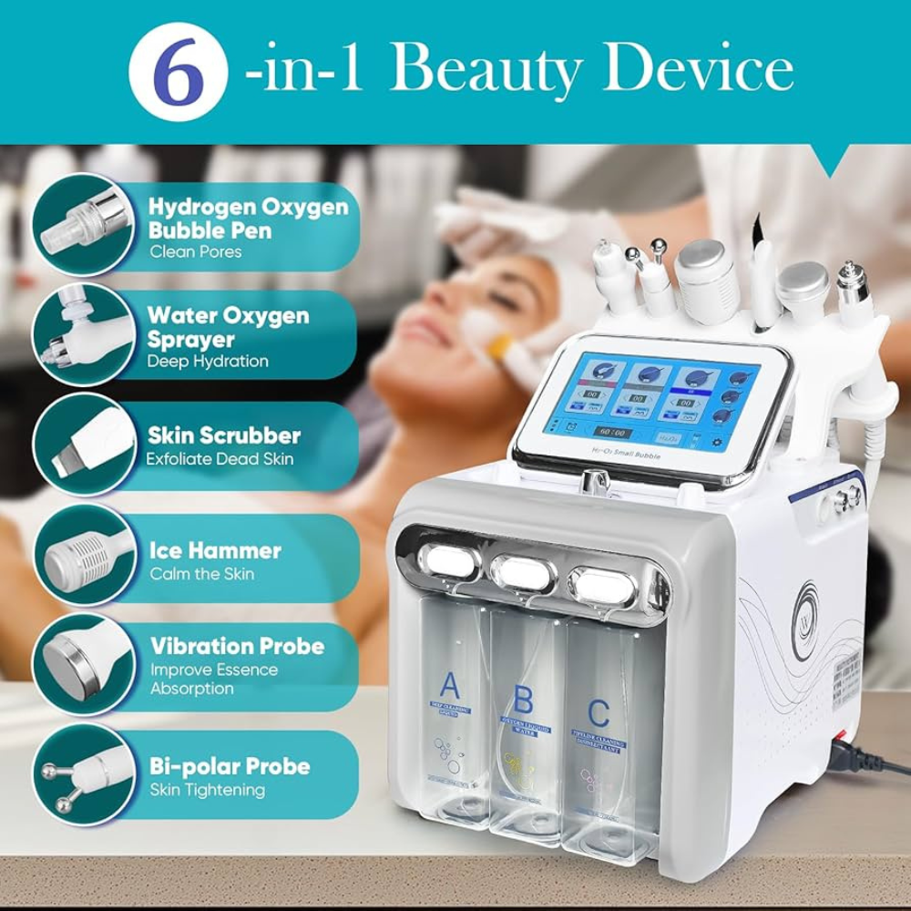 6 in 1 H2O2 Hydrogen Facial Machine